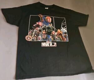 Marvel "Believe In Yourself" Tshirt Mens 3XLT Black Colorful
